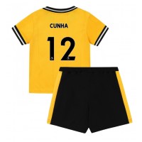 Koszulka piłkarska Wolves Matheus Cunha #12 Strój Domowy dla dzieci 2023-24 tanio Krótki Rękaw (+ Krótkie spodenki)